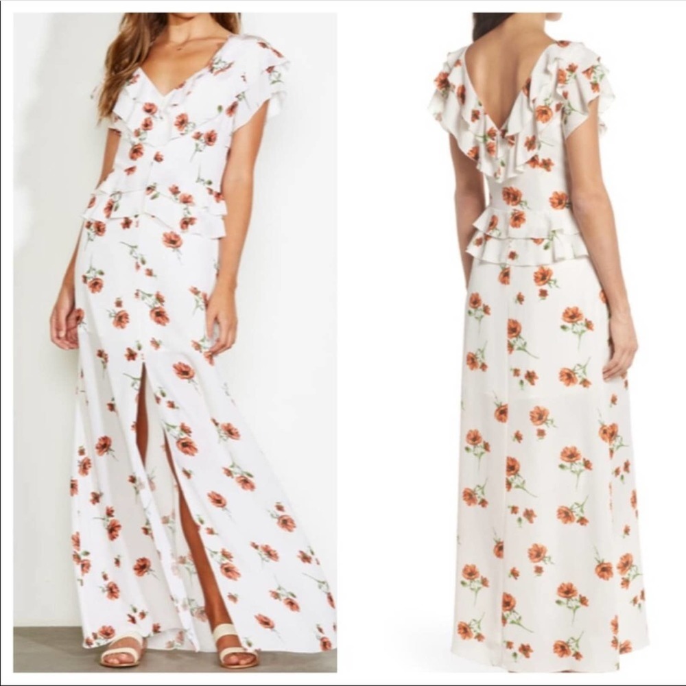 ALI + JAY Darling Nikki Floral Maxi Front Slit